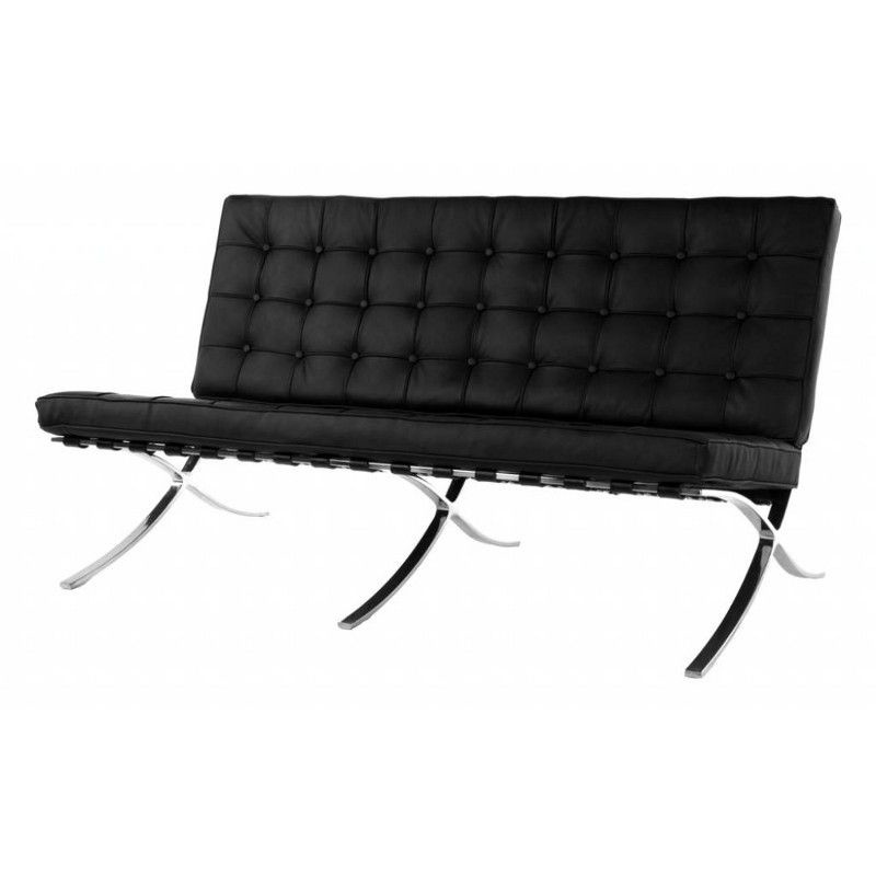 Barcelona Chair Sofa Black Barcelonachairshop Com