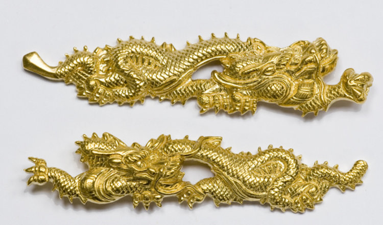 Menuki Ryu Goud - Per paar