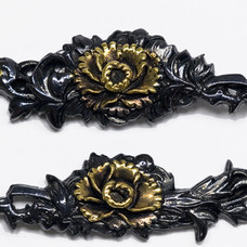 Menuki Botan (Pioen) - Per paar