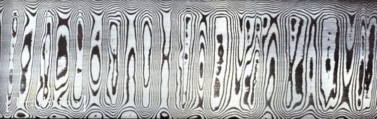 Ladder (Carbon) Damaststaal