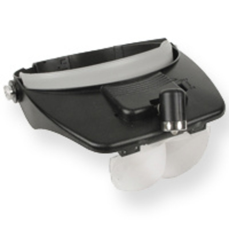 Hoofdloupe met led en 4 sterktes