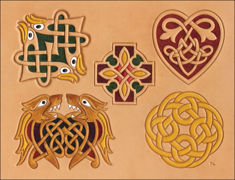 Template leer stempelen (Craftaid) Keltisch