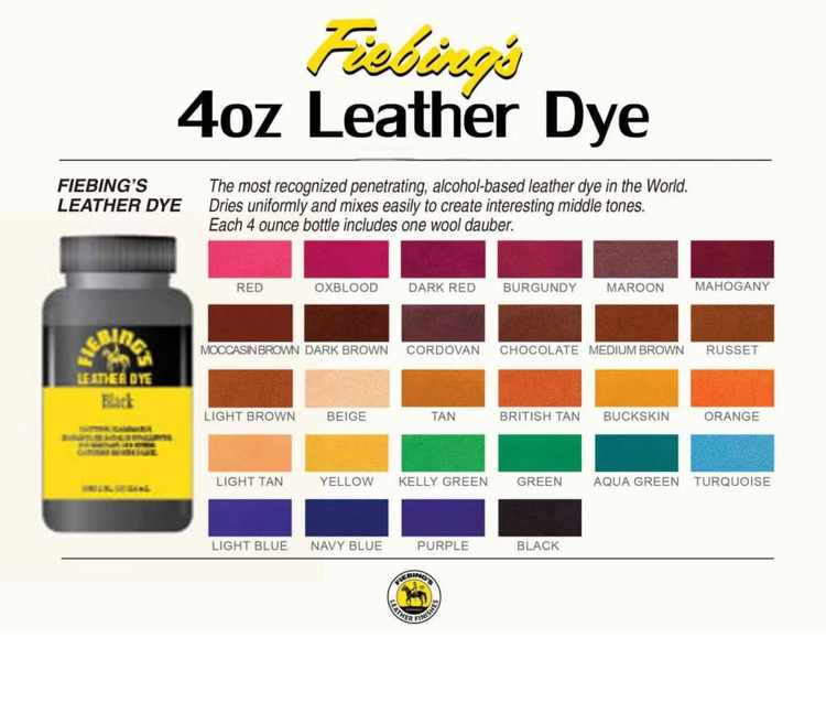 Leerverf 'Fiebing's leather dye'