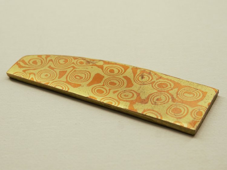 Mokume Gane Koper/messing #88 102*31*3 mm