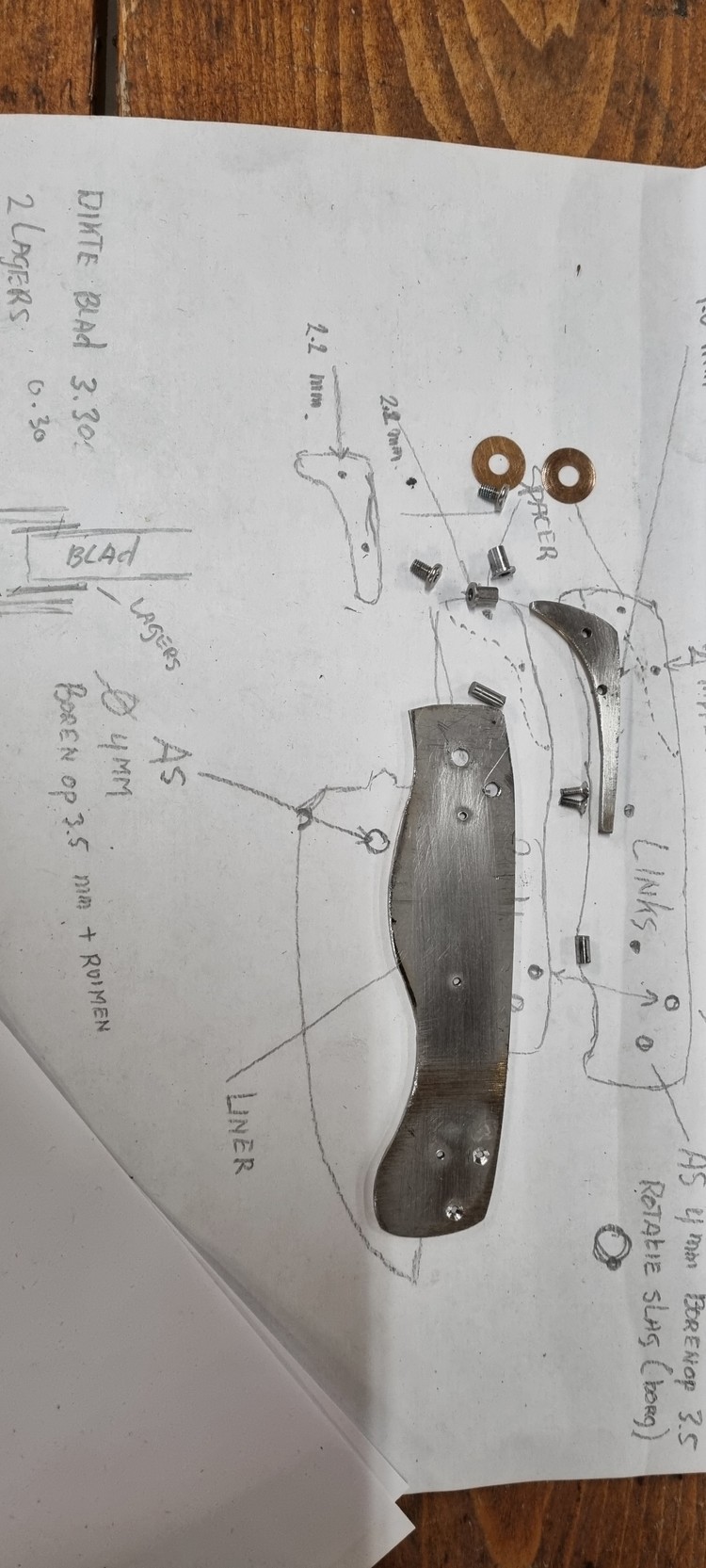 Workshop Liner-lock zakmes maken (3 dagen)