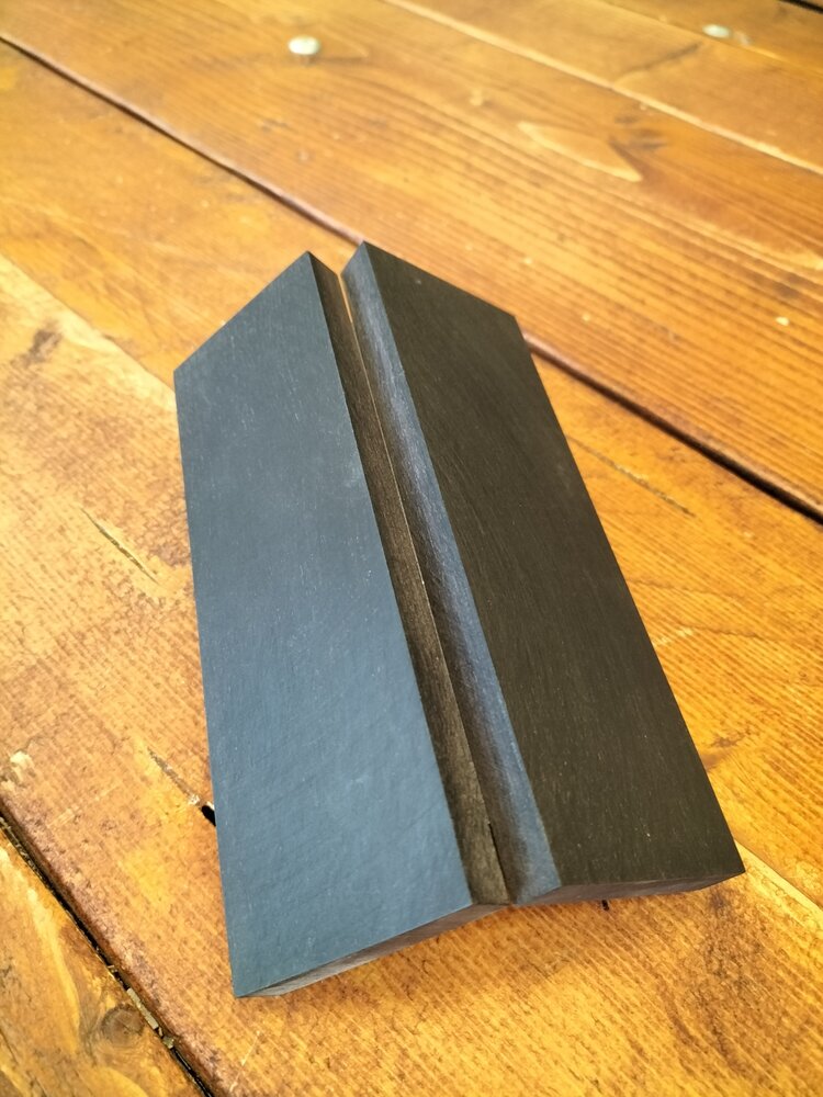 Haagbeuk zwart gestabiliseerd 10x50x145mm (per paar)