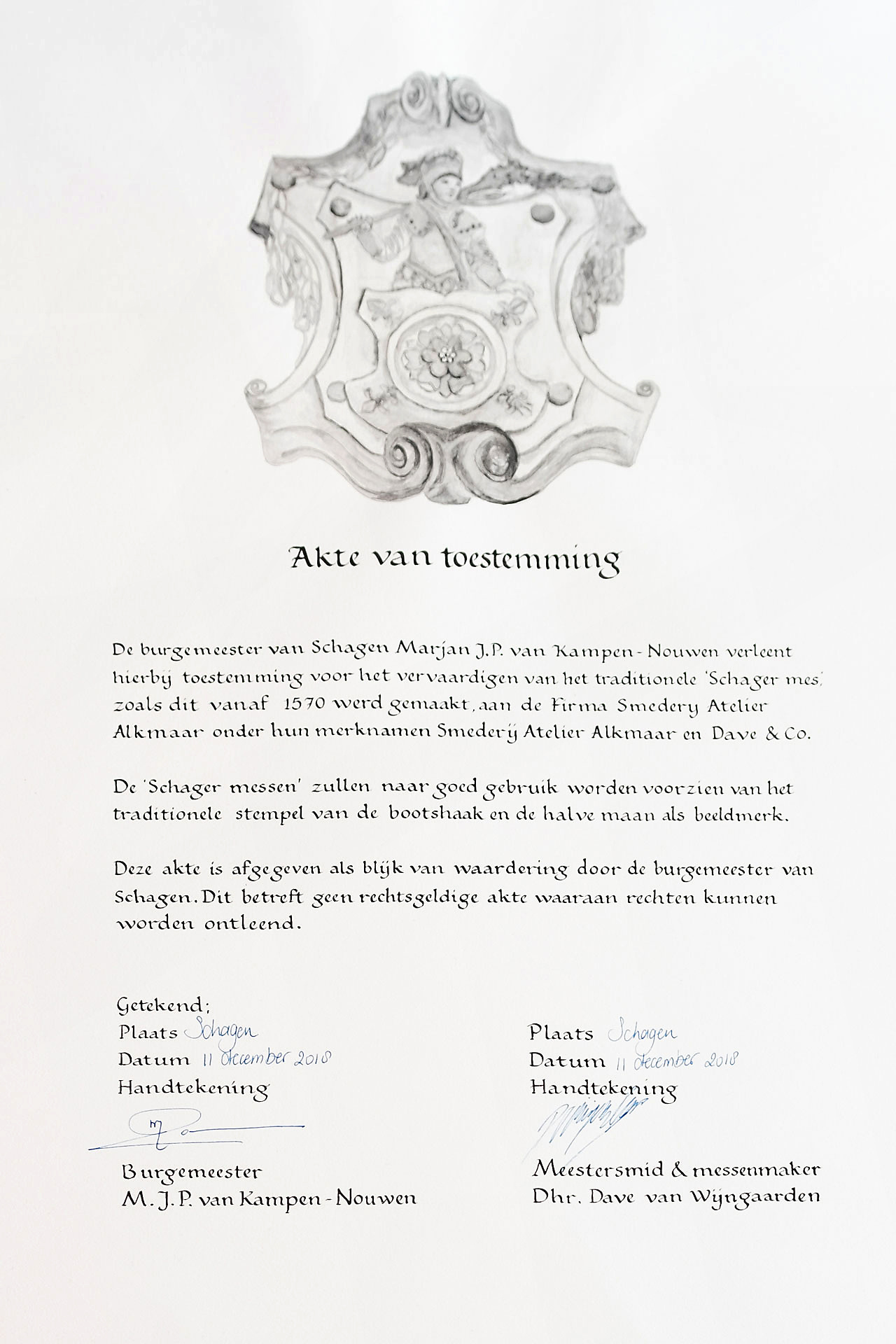 Akte van toestemming