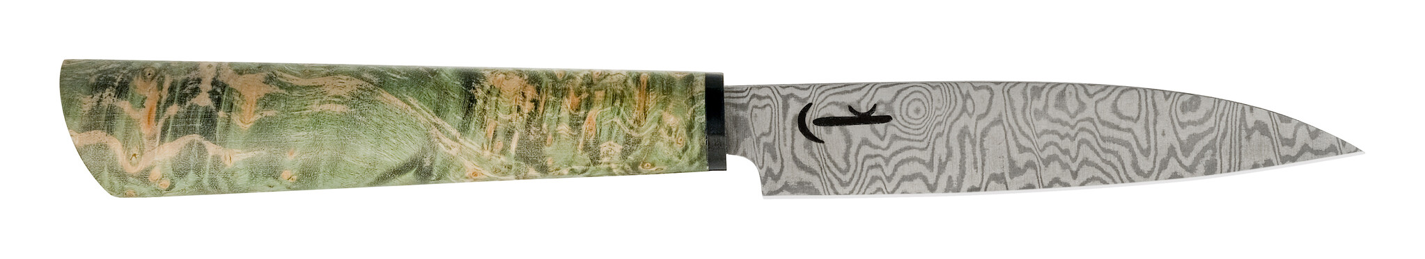 Schager mes van Stainless steel Damascus met gestabiliseerd heft van Suikeres