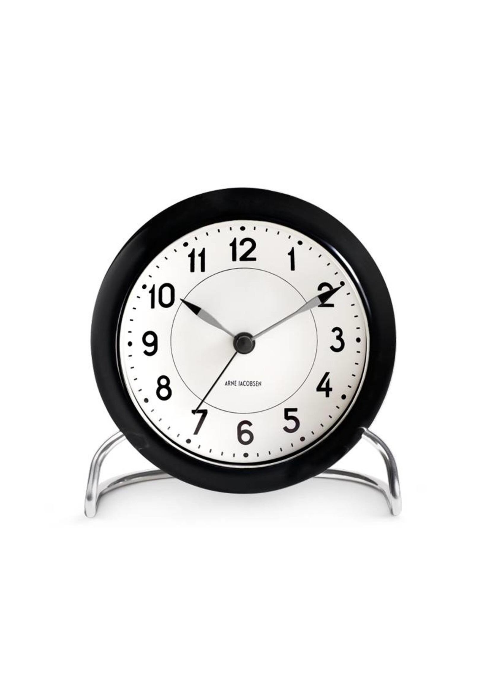 Arne Jacobsen Station Alarm Clock Black Online Shop Matriks