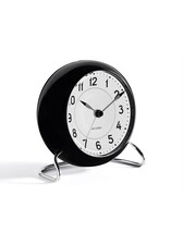 Arne Jacobsen Station Alarm Clock Black Online Shop Matriks