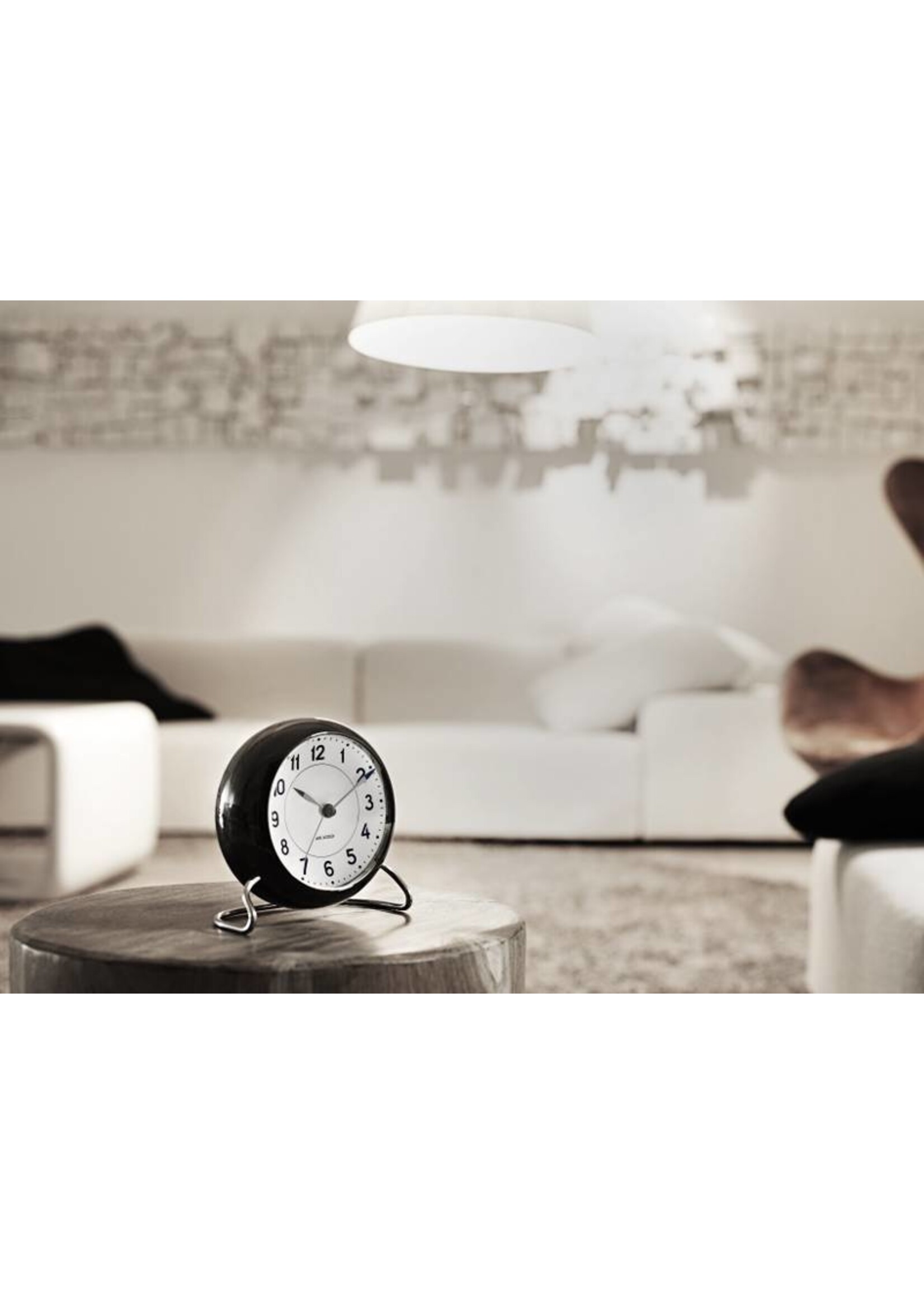 Arne Jacobsen Station Alarm Clock Black Online Shop Matriks