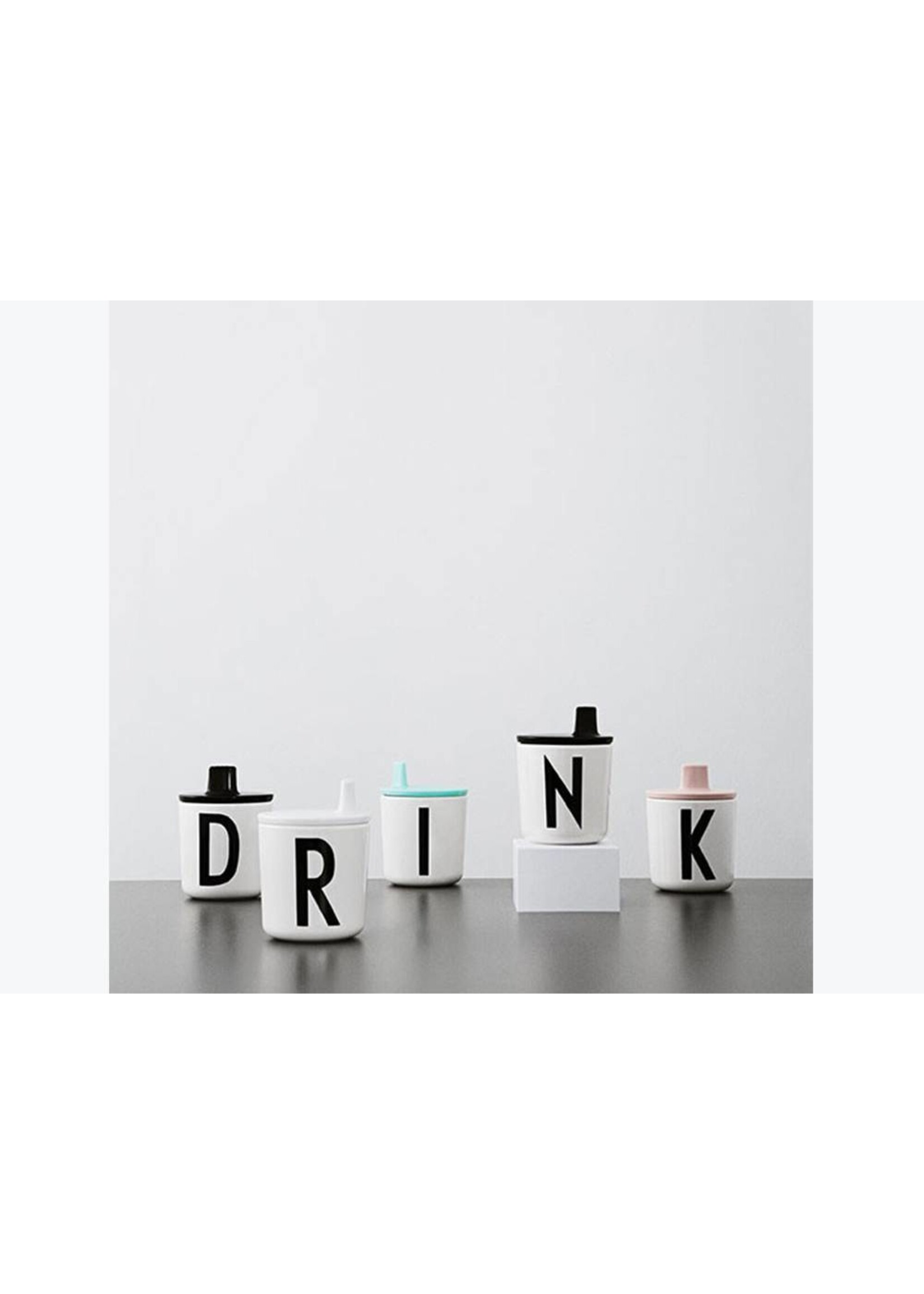 Design Letters Drink Lid - Pink