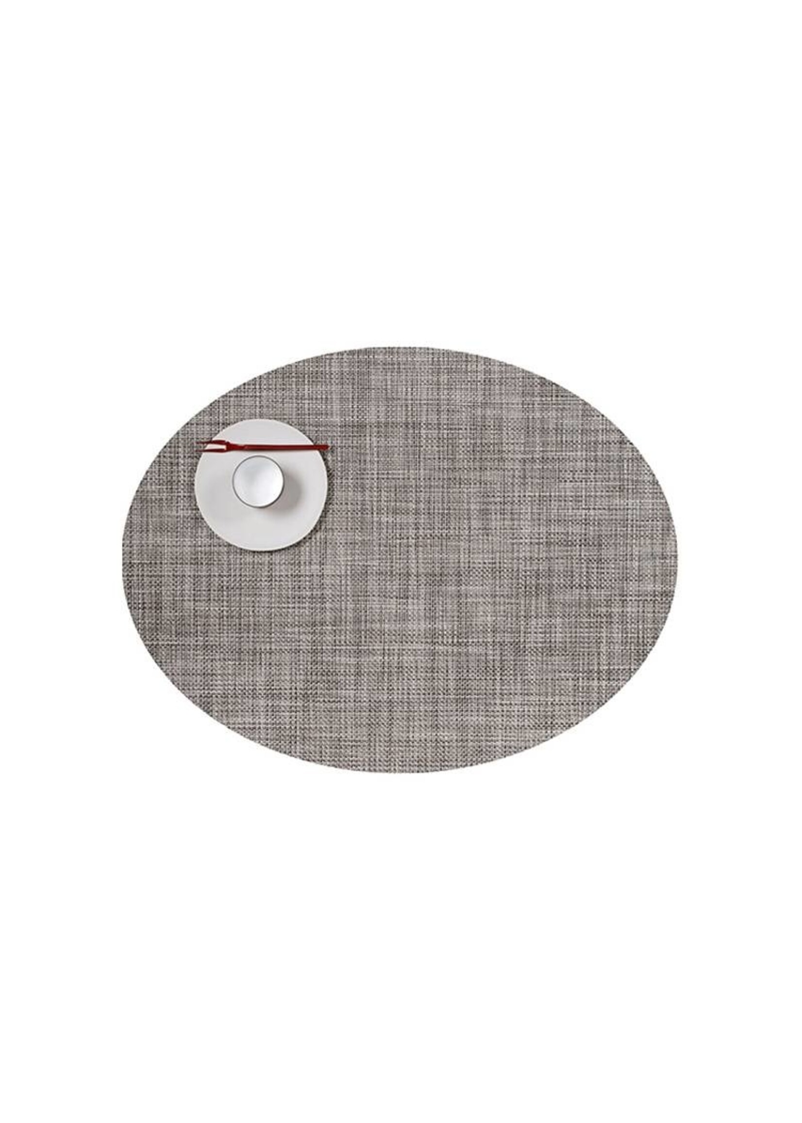 Chilewich Placemat Oval Mini Basketweave Gravel Online Shop Matriks