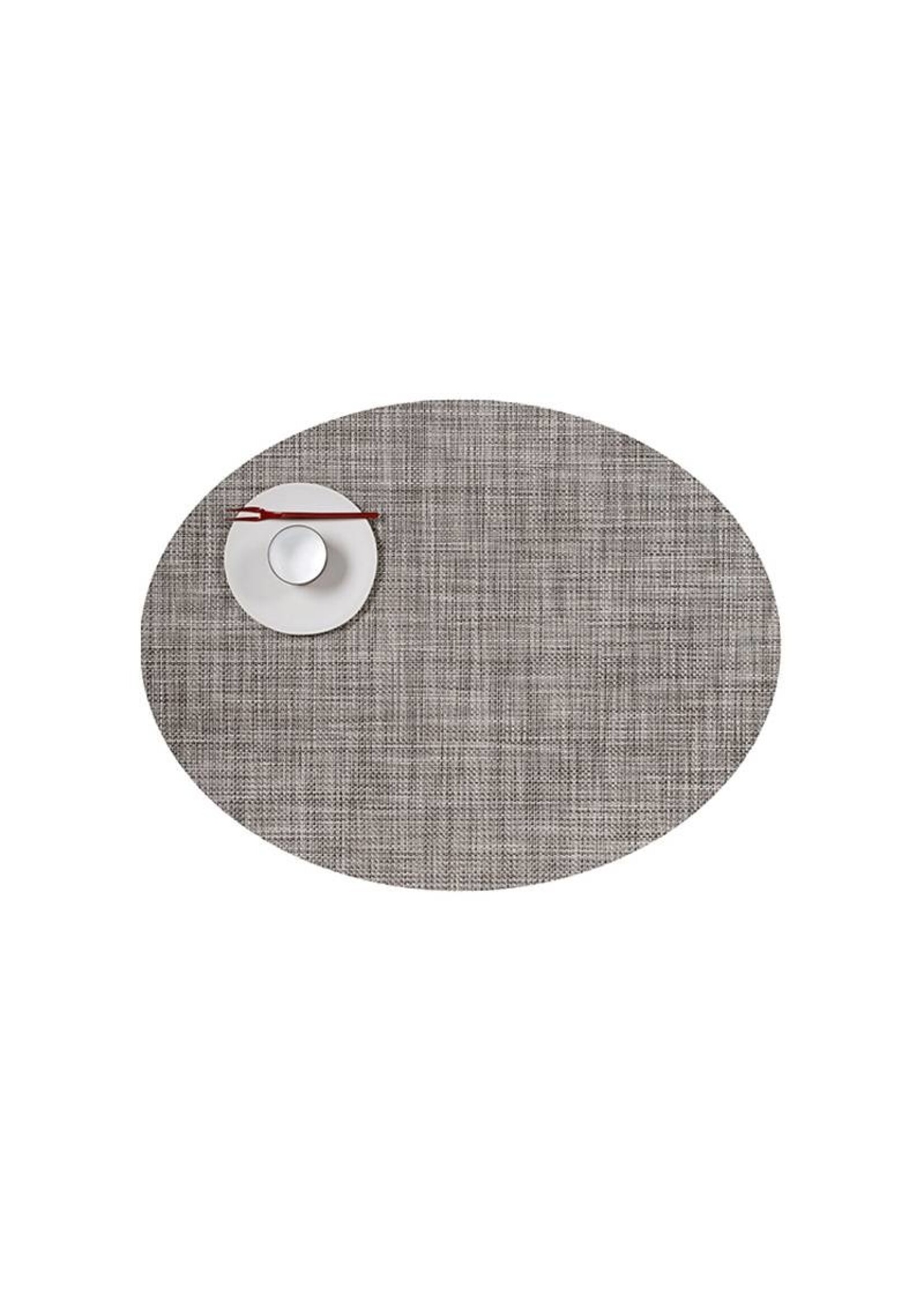 Chilewich Placemat - Mini Basketweave - Oval - Gravel