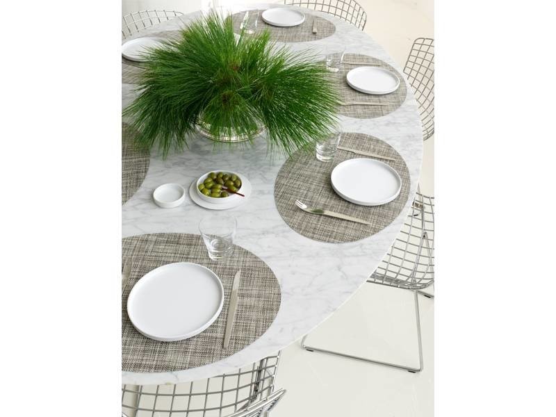 Chilewich Placemat Oval Mini Basketweave Gravel Online Shop Matriks