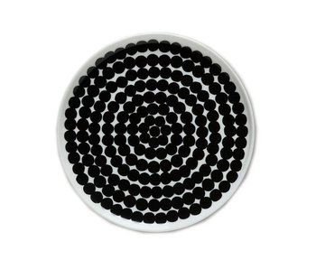 Marimekko IGC Oiva Siirtolapuutarha Plate White/Black 20 cm
