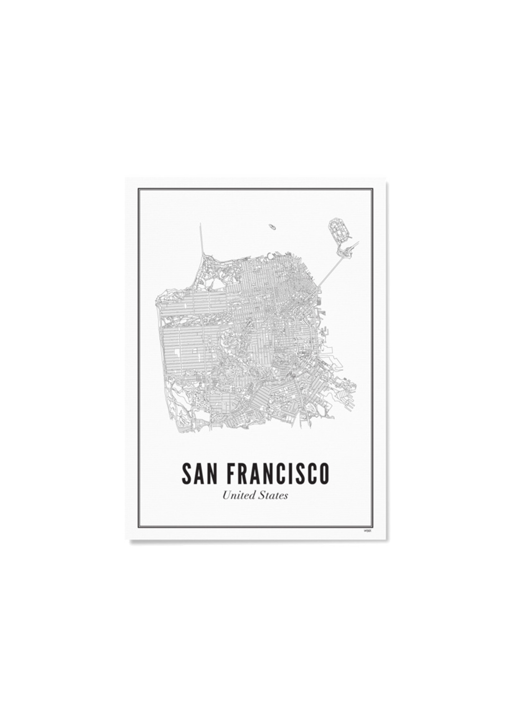 Wijck Poster - San Francisco City - 30/40