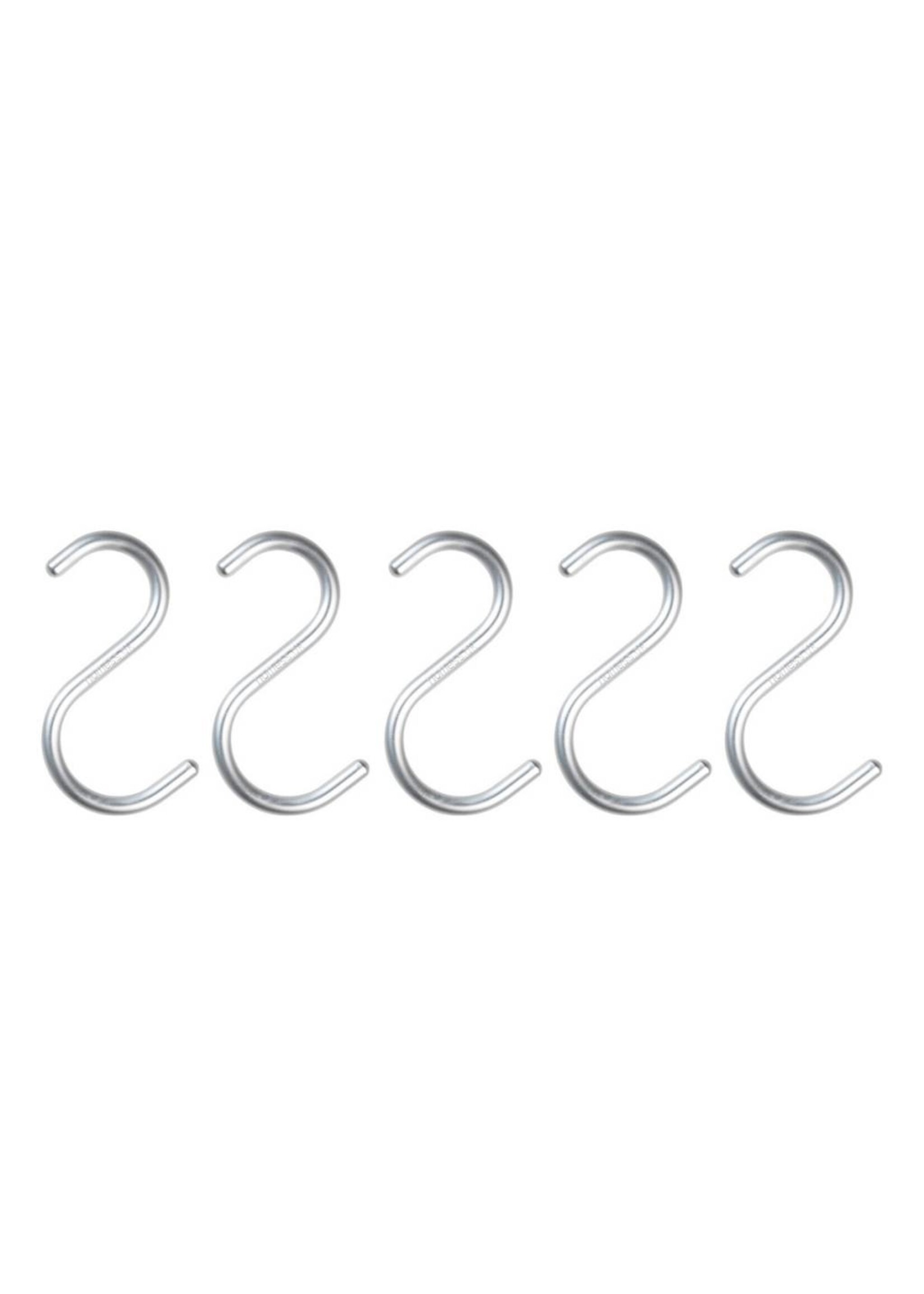 Nomess S-Hook Alu Silver 5 pcs.