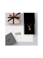 Design Letters Charm - Gold Plated Silver - AJ + Necklace