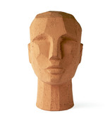 HK Living Abstract Head Sculpture Terracotta