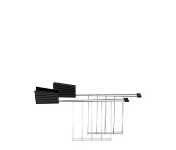 Alessi Plissé Toaster Rack Black 2 pcs.