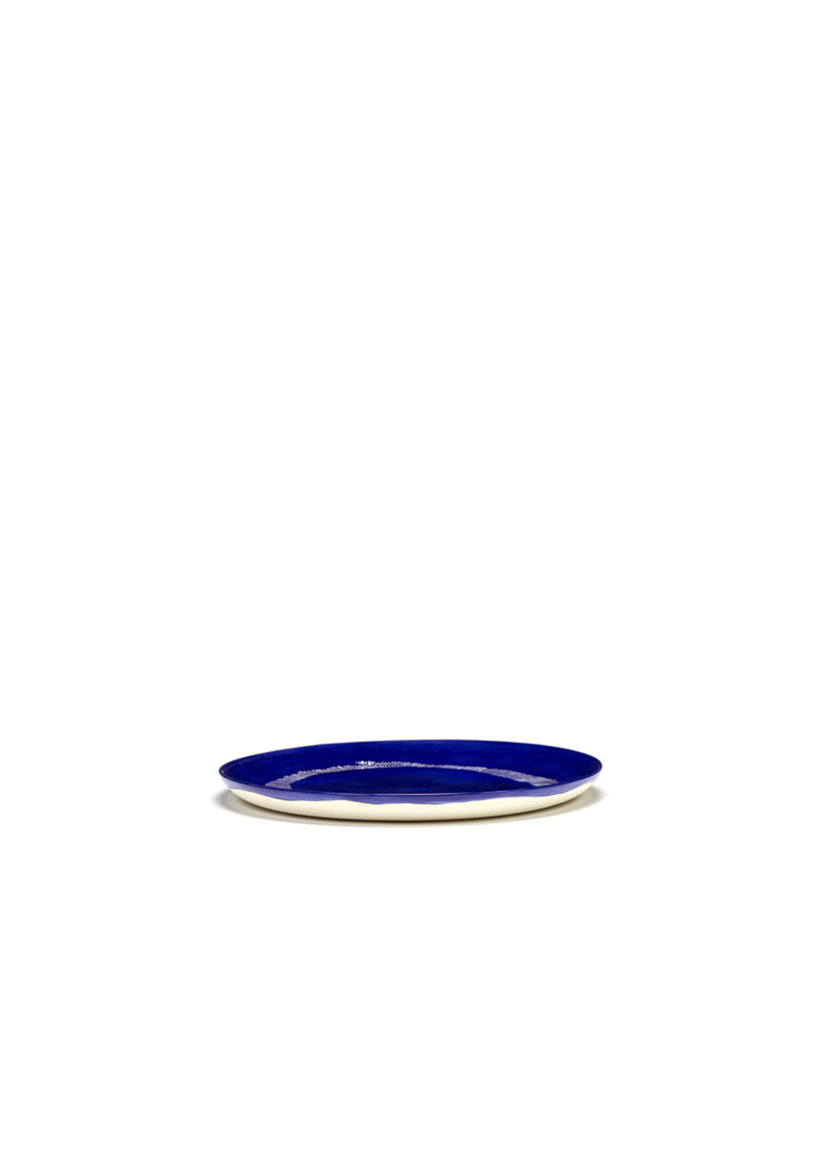 Serax Feast - Laag Bord - Lapis Lazuli Swirl Stripes Wit - D26