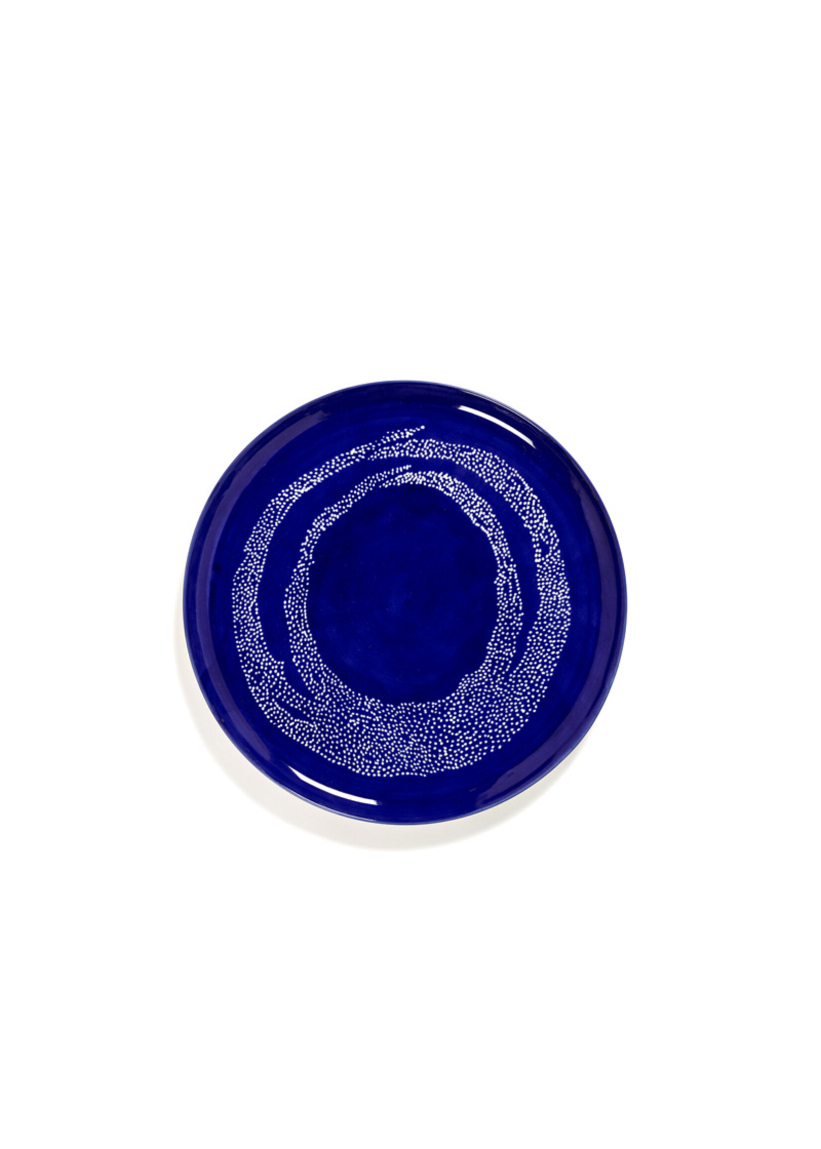 Serax Feast - Serveerbord - Lapis Lazuli Swirl Dots Wit - D35