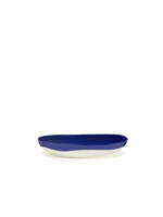 Serax Feast - Serveerschaal - Lapis Lazuli Swirl Dots Wit - D35