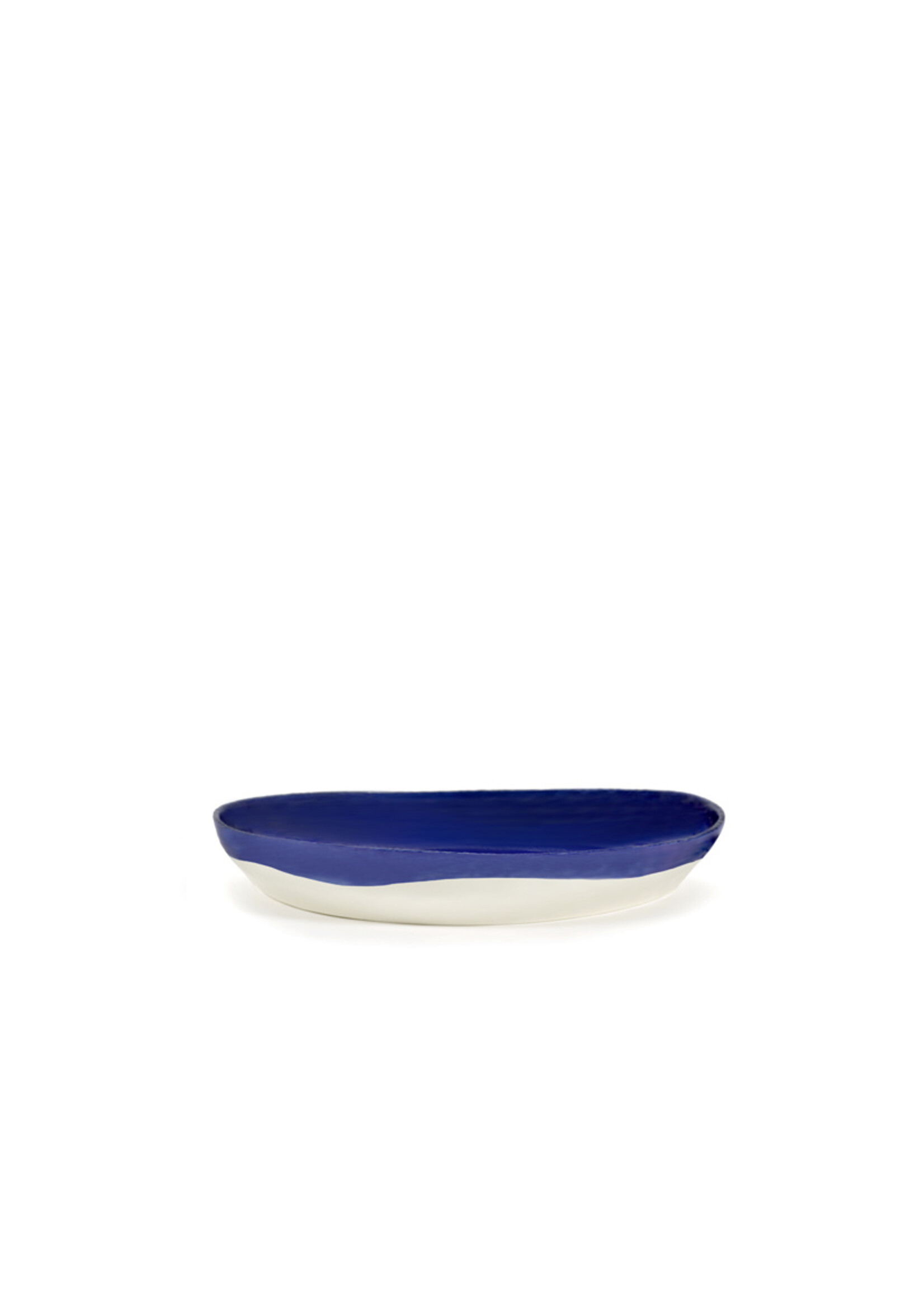 Serax Feast - Serveerschaal - Lapis Lazuli Swirl Dots Wit - D35