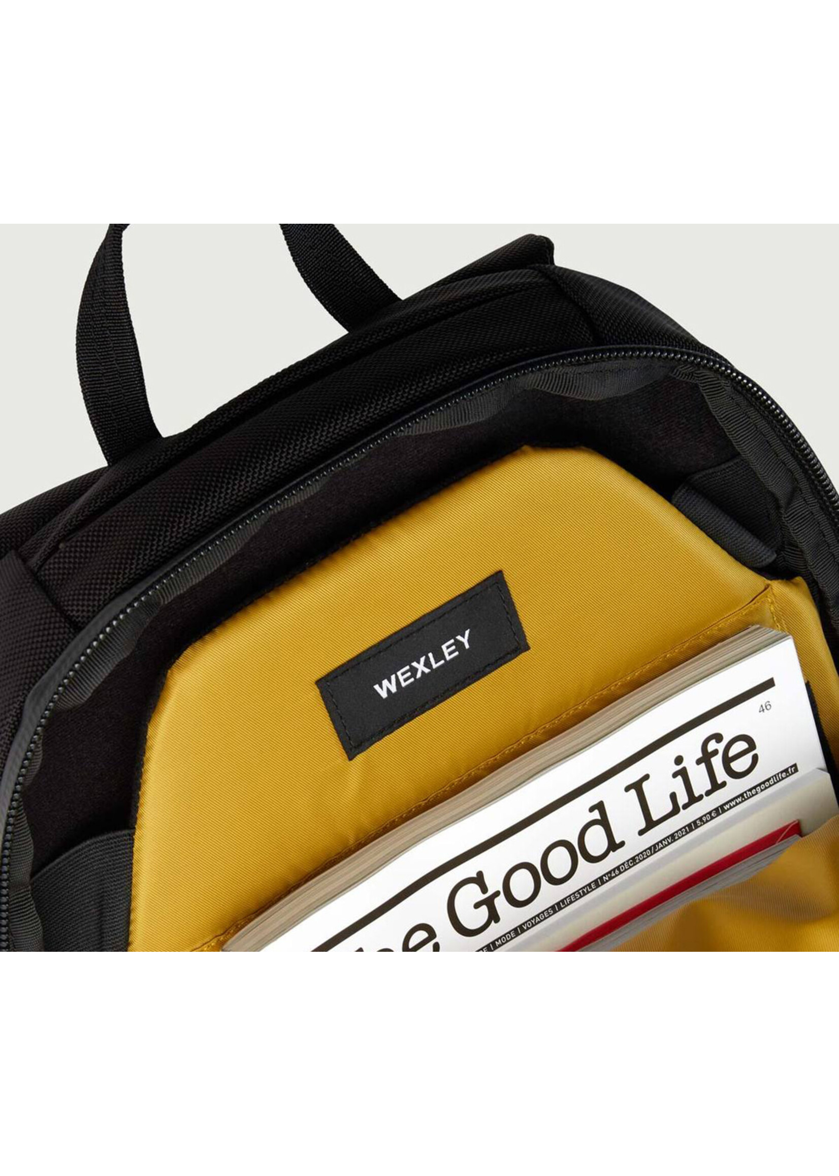 Wexley Sheldrake Backpack Carbonate Black/Yellow | Webshop