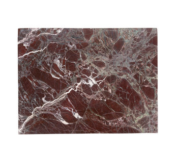 Stoned Rectangular Board L Burgundy Marble