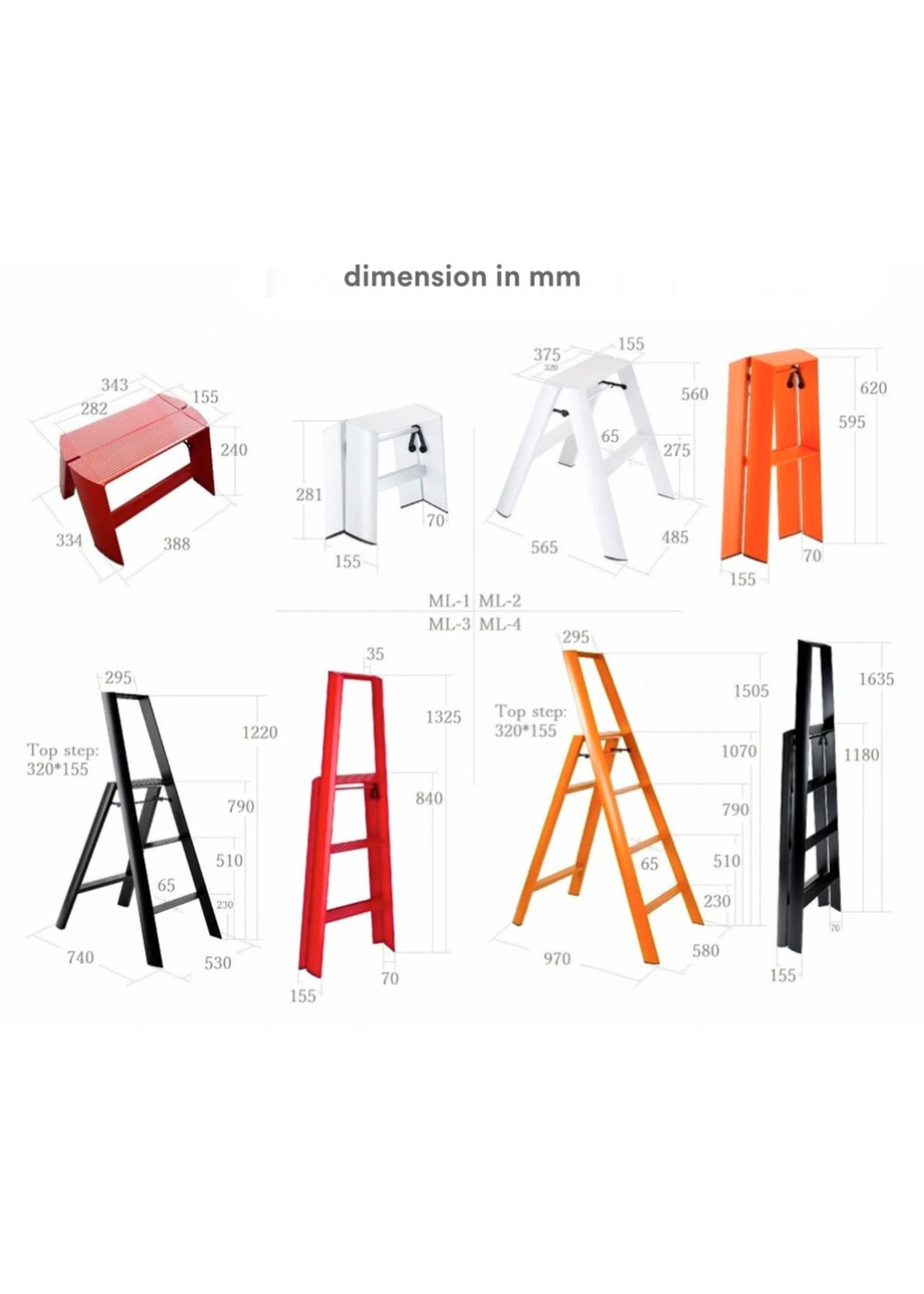 Hasegawa Lucano - Ladder - 4 Step - Wit