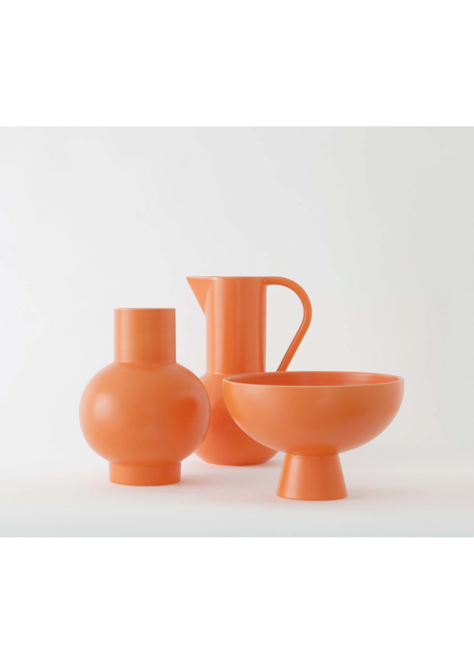 Raawii Strøm - Vase - Vibrant Orange - D24