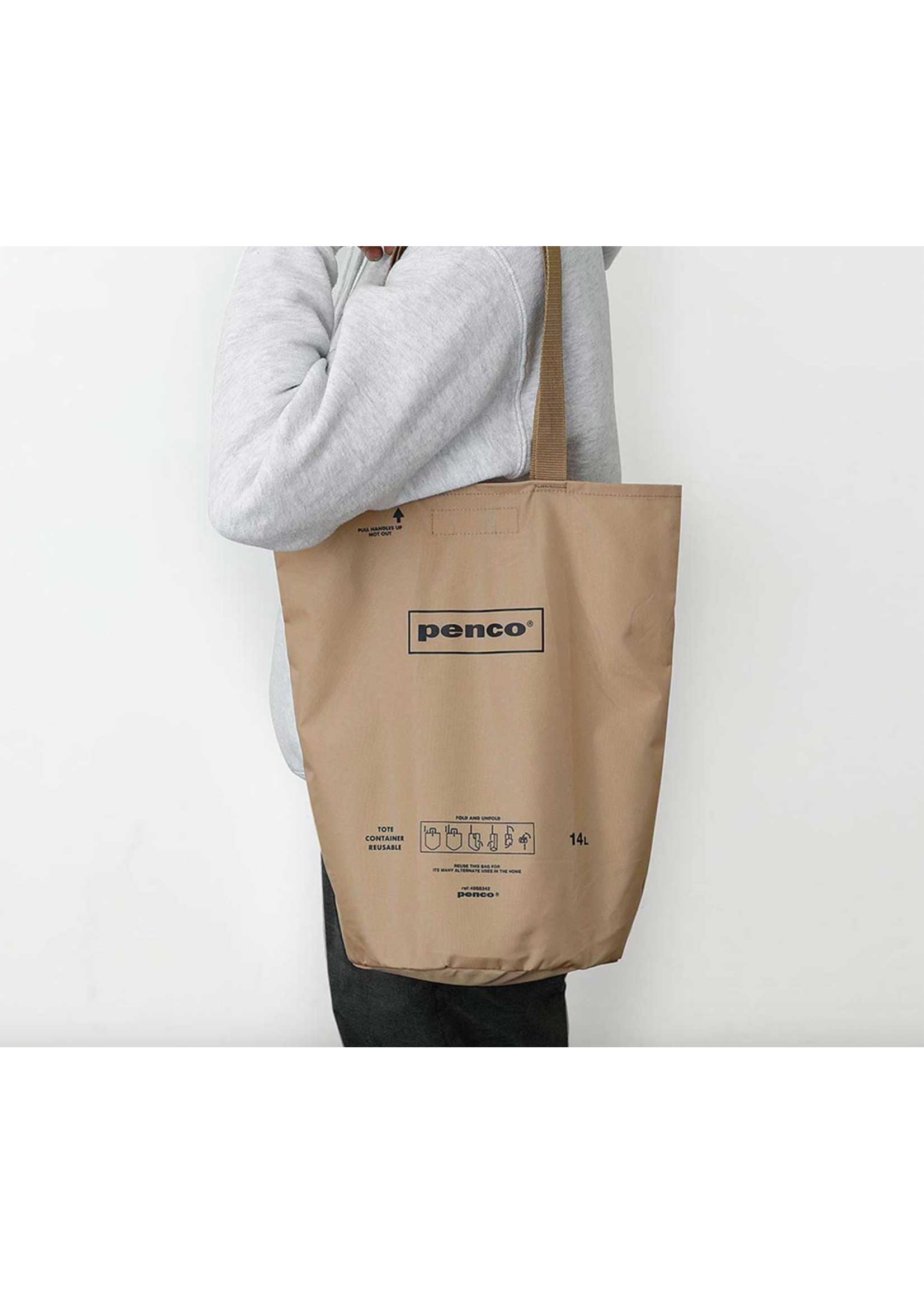 Penco Bucket Tote Bag - Navy