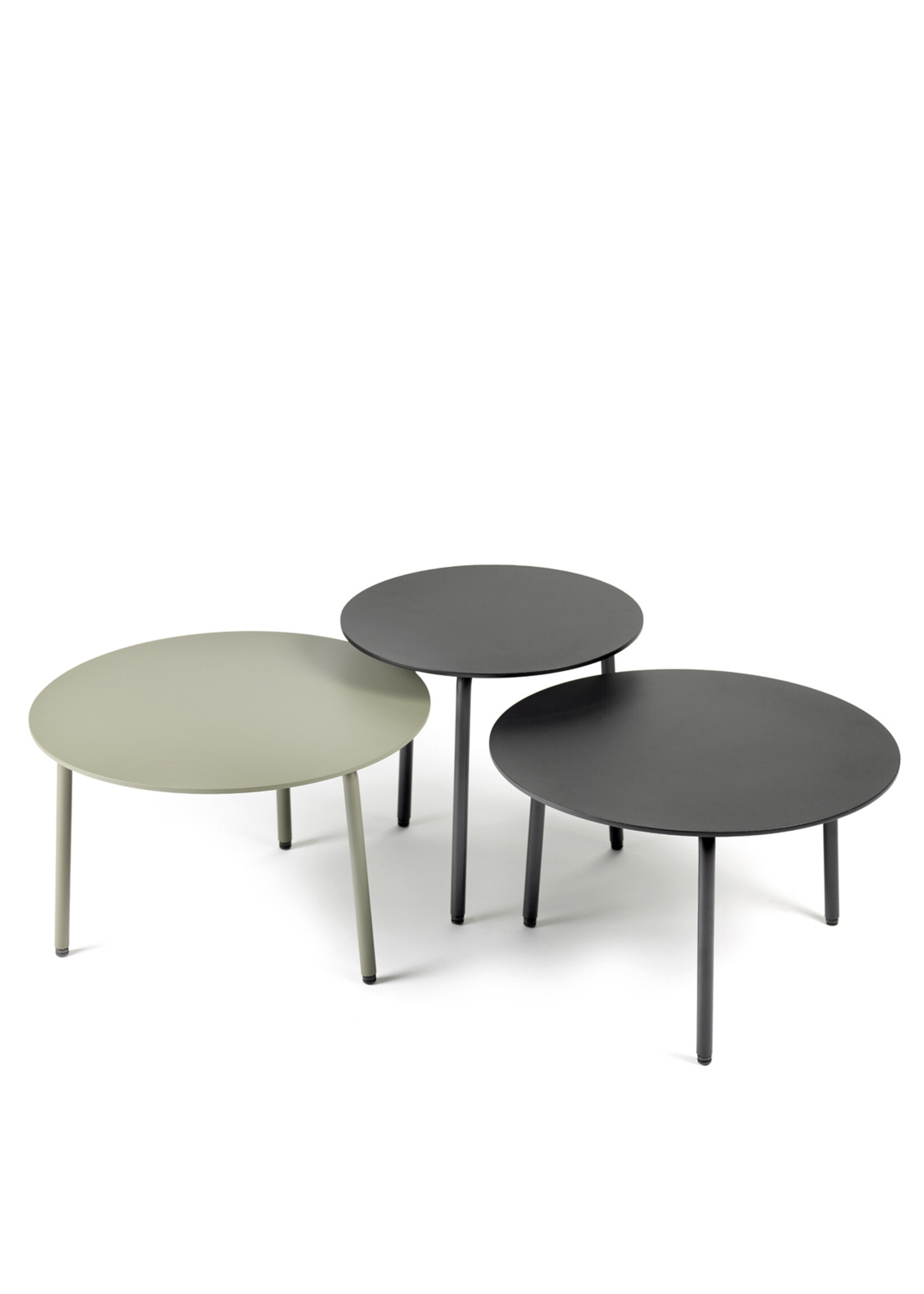 Serax August - Outdoor - Side Table - Black - D40 H35