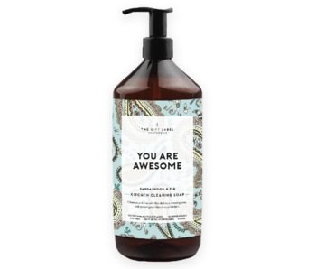 The Gift Label Keuken Afwas Zeep You Are Awesome 1000 ml