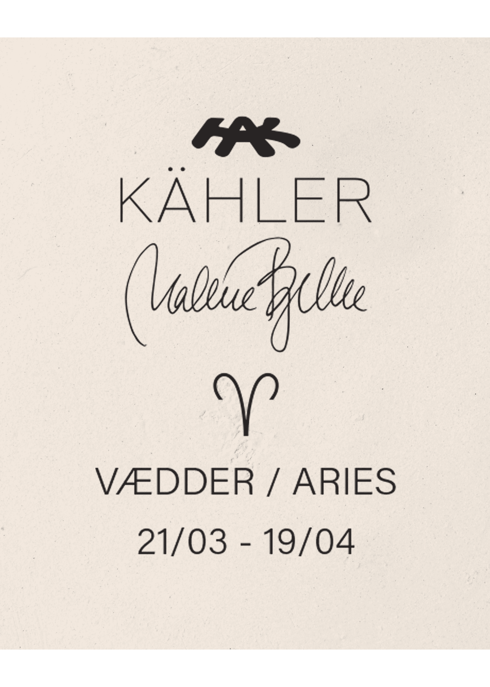 Kähler Character - Astro - Aries