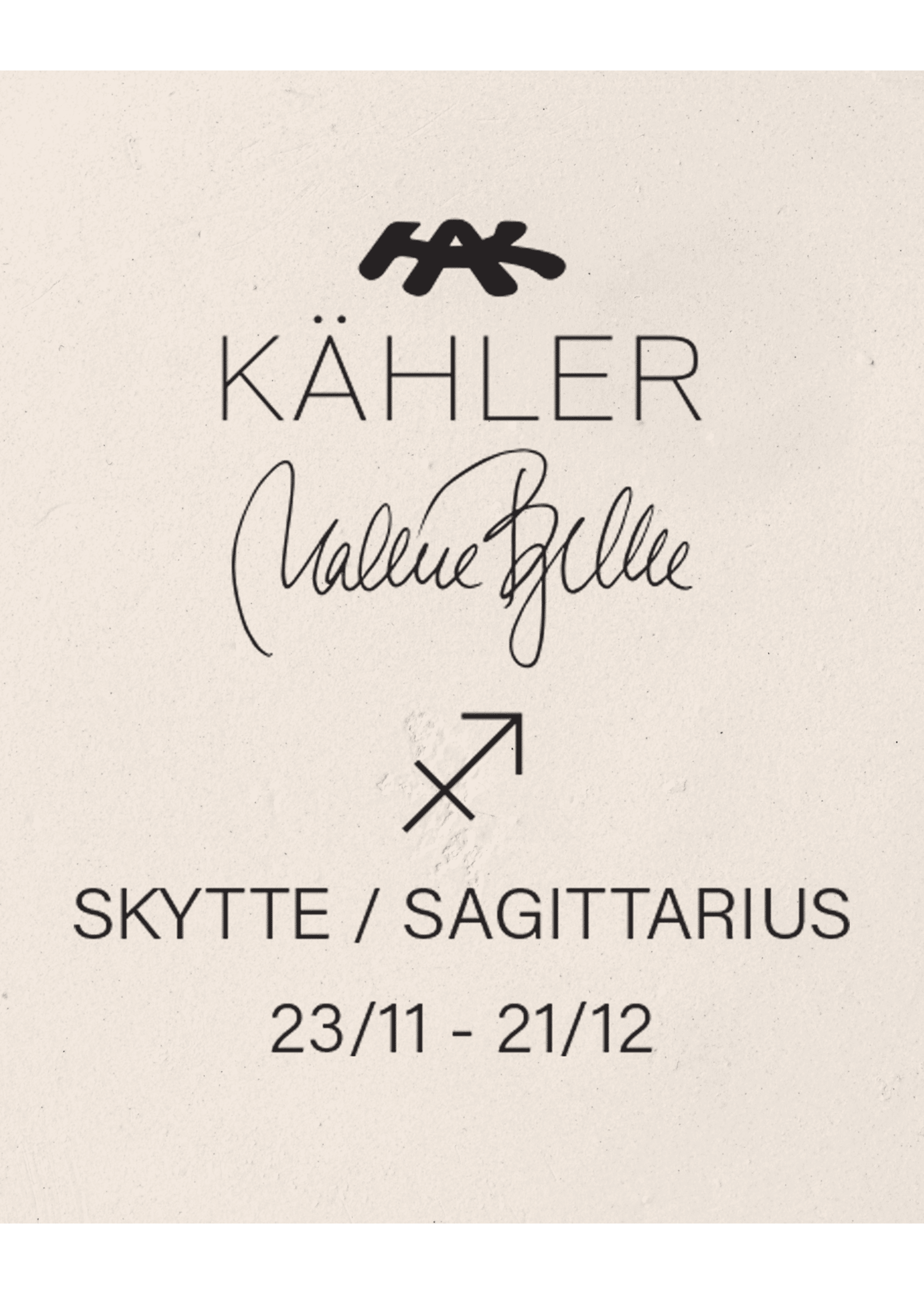 Kähler Character - Astro - Sagittarius