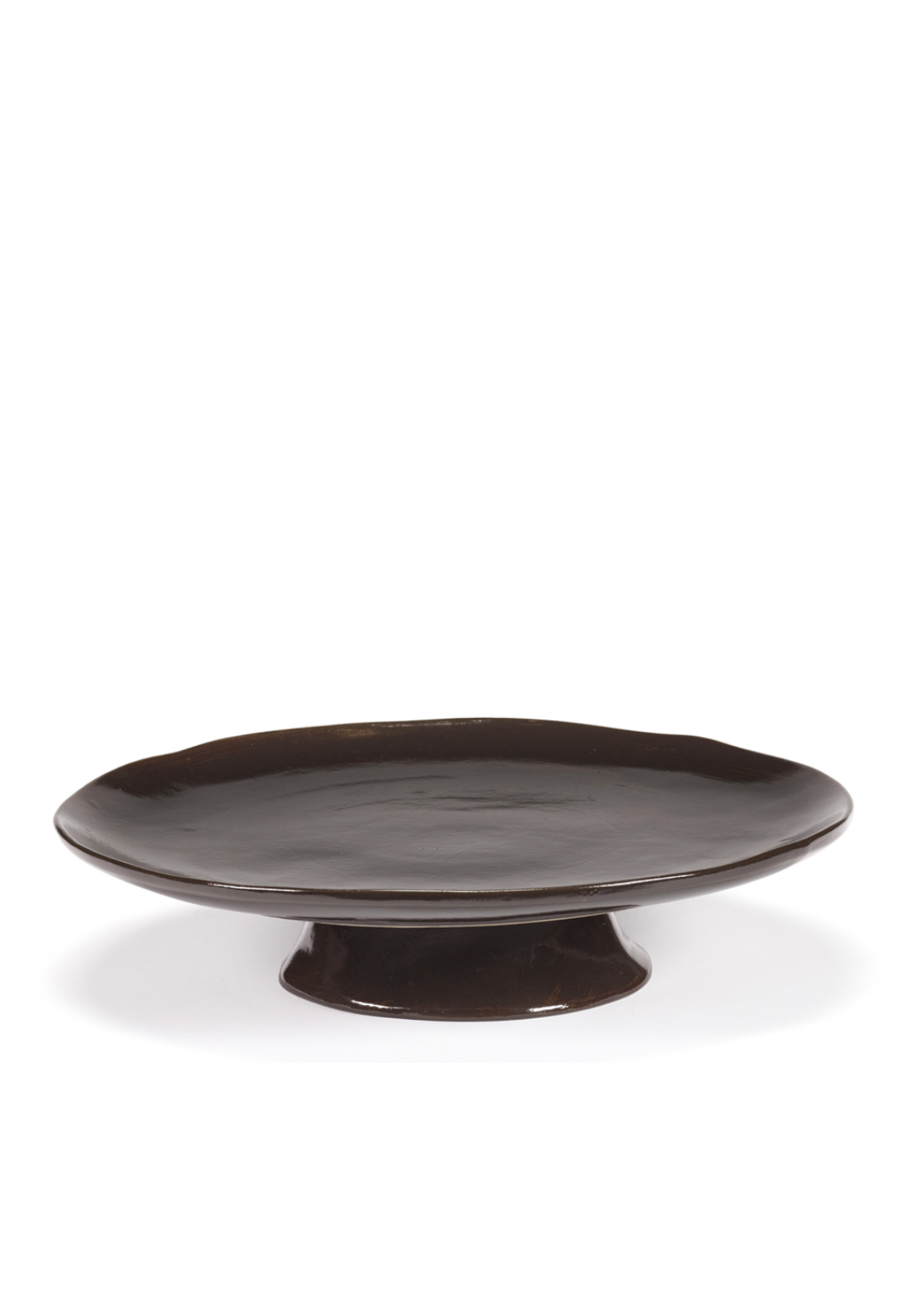 Serax La Mère - Large Plate on Foot - Ebony - 30/6