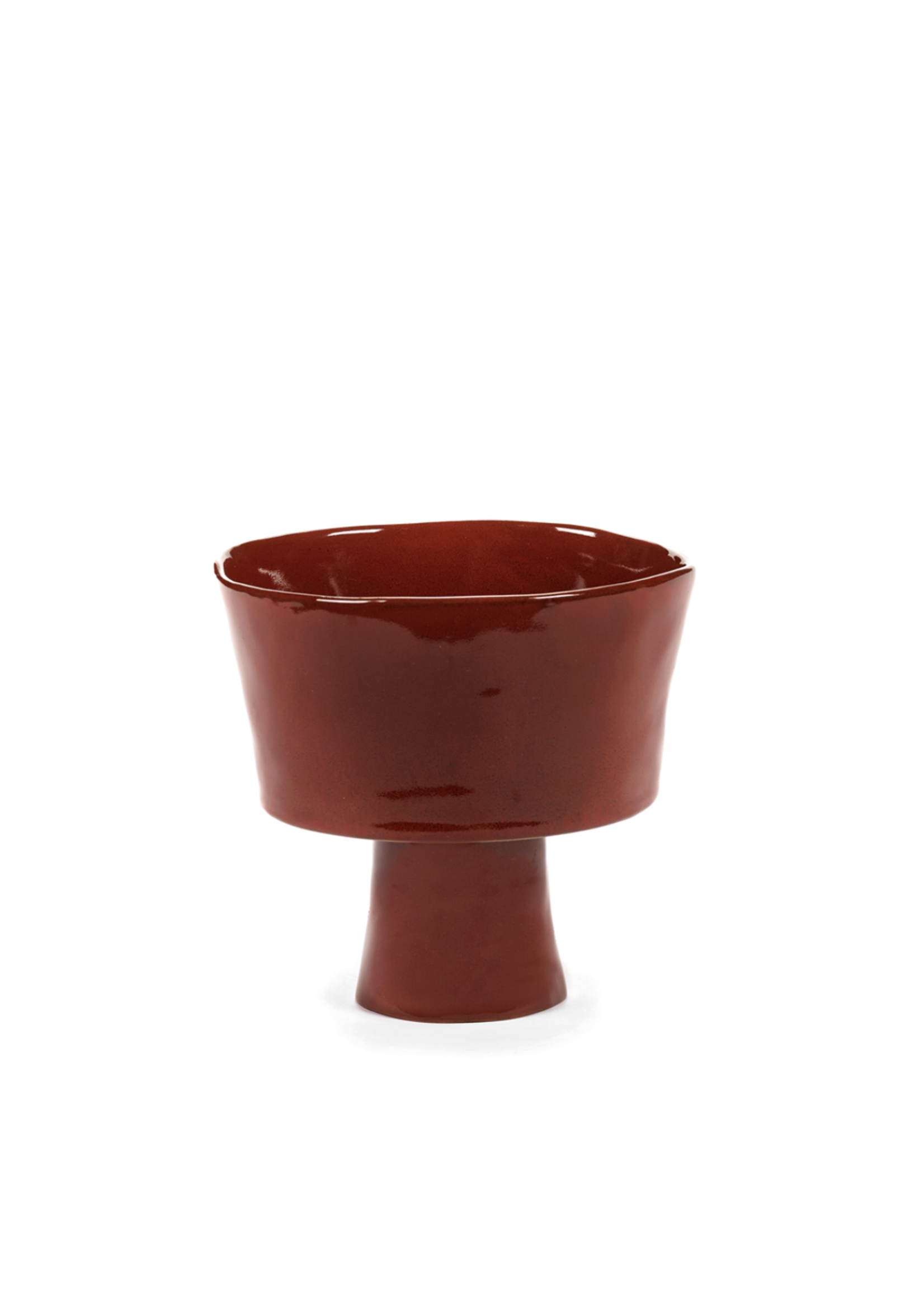 Serax La Mère - High Bowl on Foot - Venetian Red - 18/16