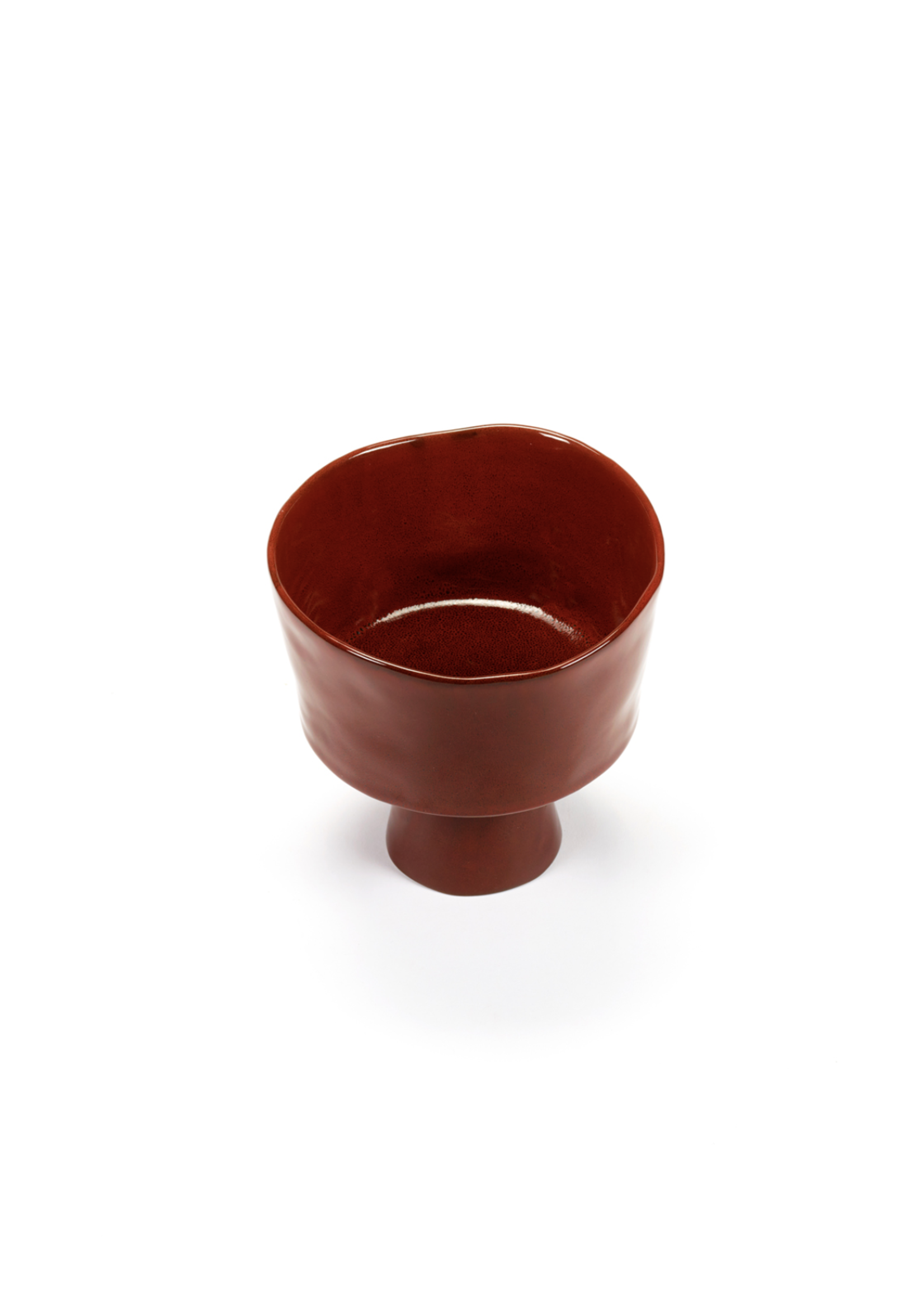 Serax La Mère - High Bowl on Foot - Venetian Red - 18/16