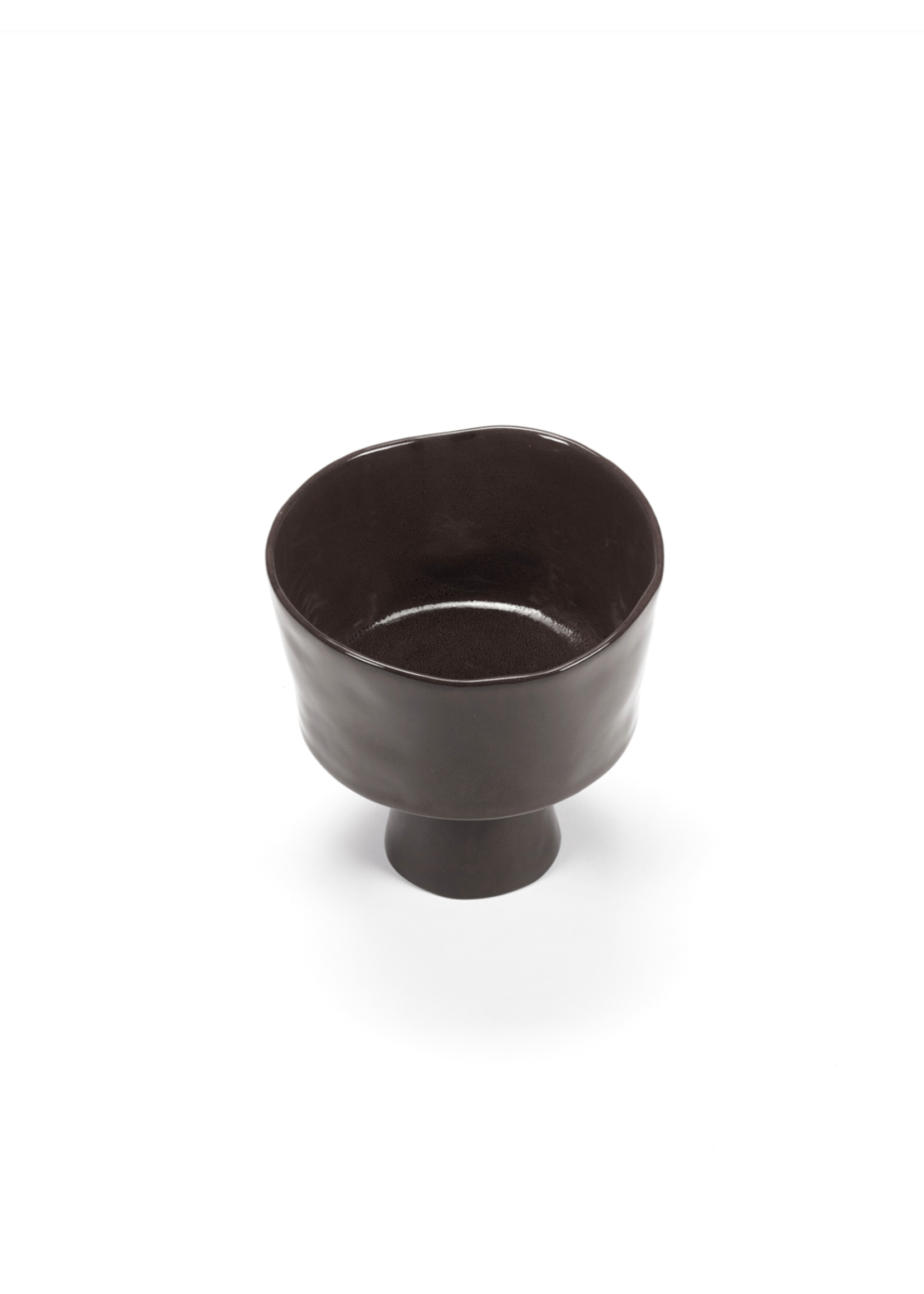 Serax La Mère - High Bowl on Foot - Ebony - 18/16