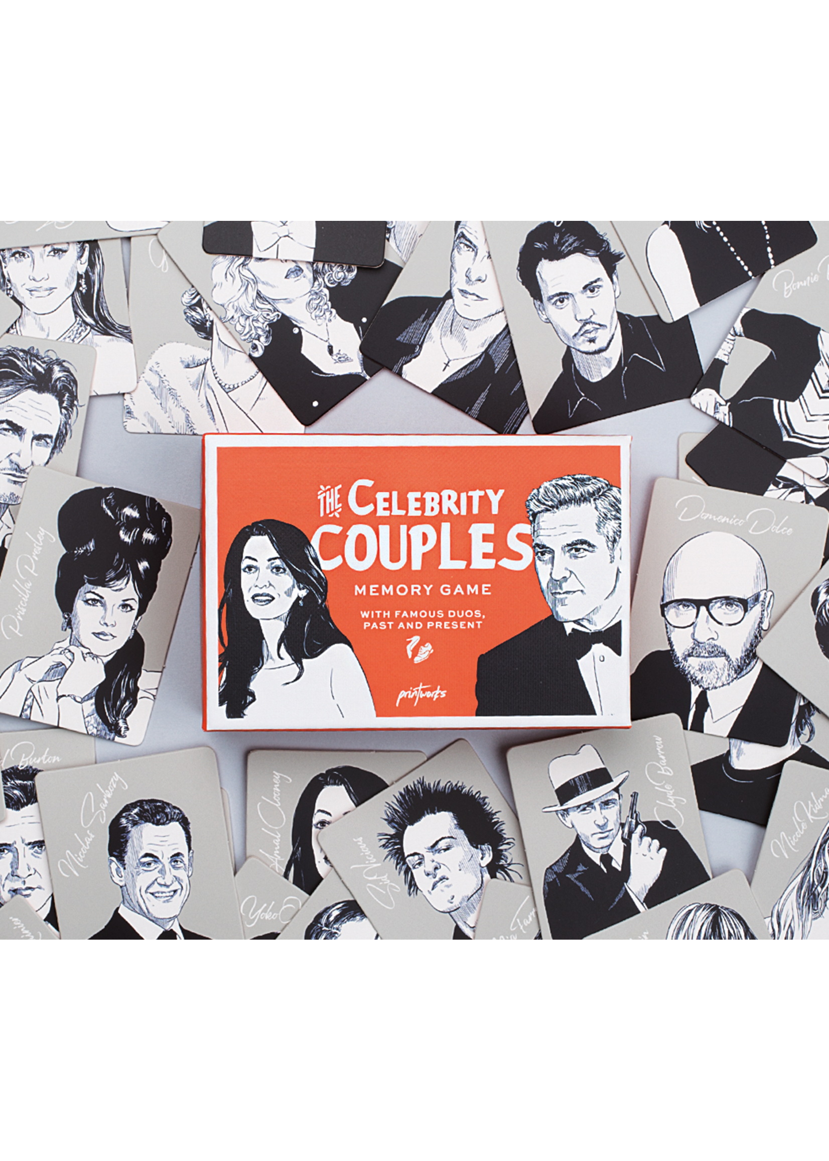 Printworks Celebrity Couples - Memo Game