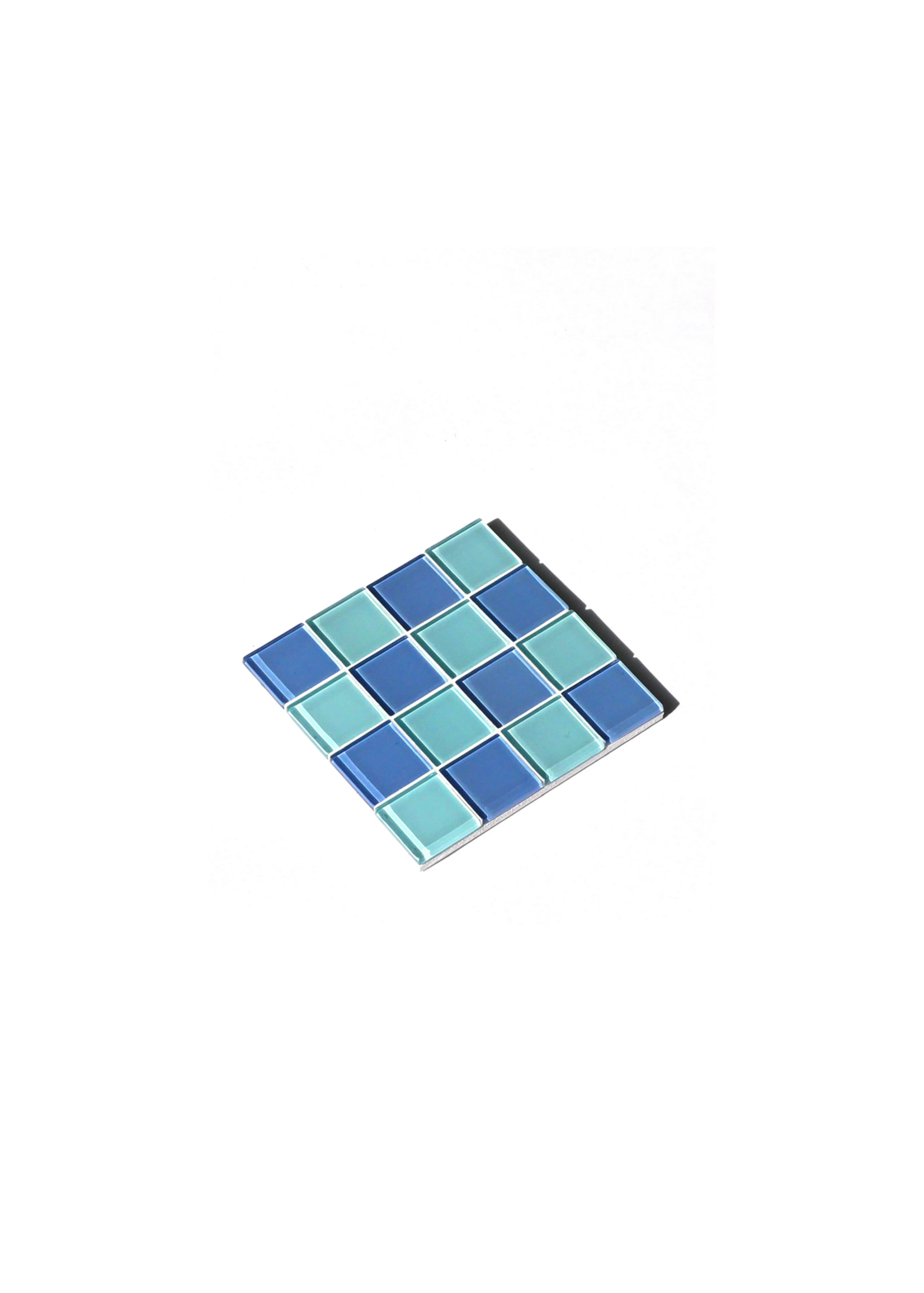 Studio Matrix Tiles - Coaster - Dark Blue - Light Blue