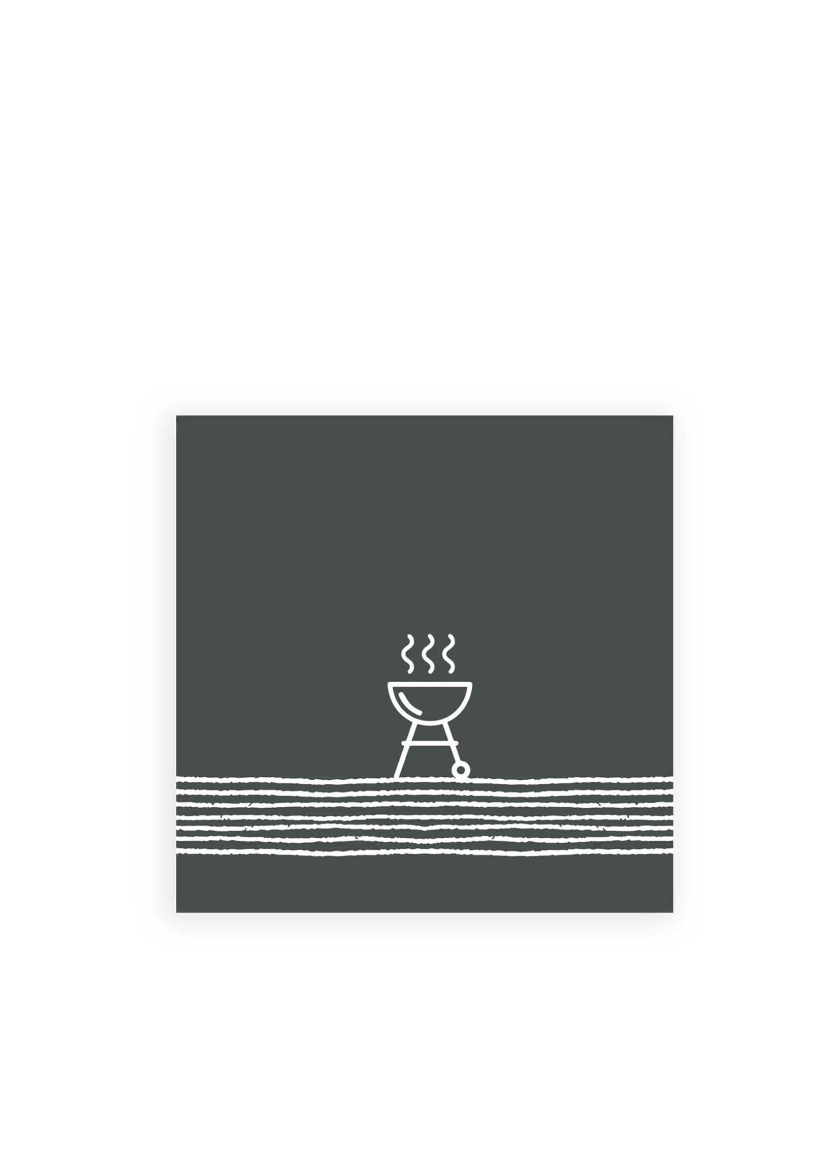 PPD Paper Napkins - Pure BBQ Anthracite - 33/33