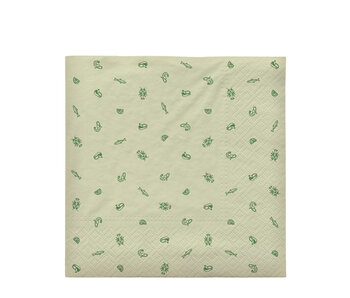 Broste CPH Sea Paper Napkin Jelly Green 33/33