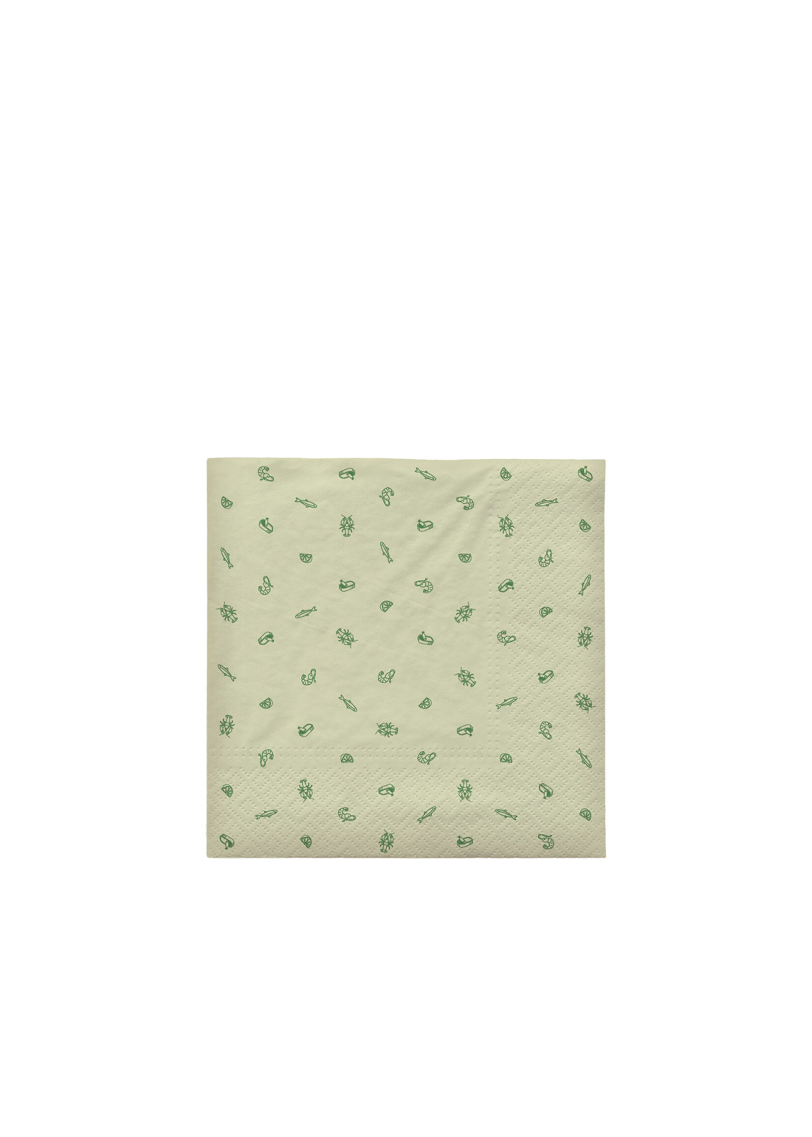 Broste CPH Paper Napkins - Sea Jelly Green - 33/33