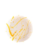 Val Pottery Festive Fusilli - Deep Plate - Yellow Blob - D22