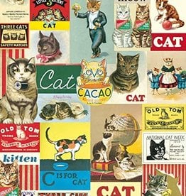 Cavallini Papers Cavallini Papers poster - cat collage C is for cat