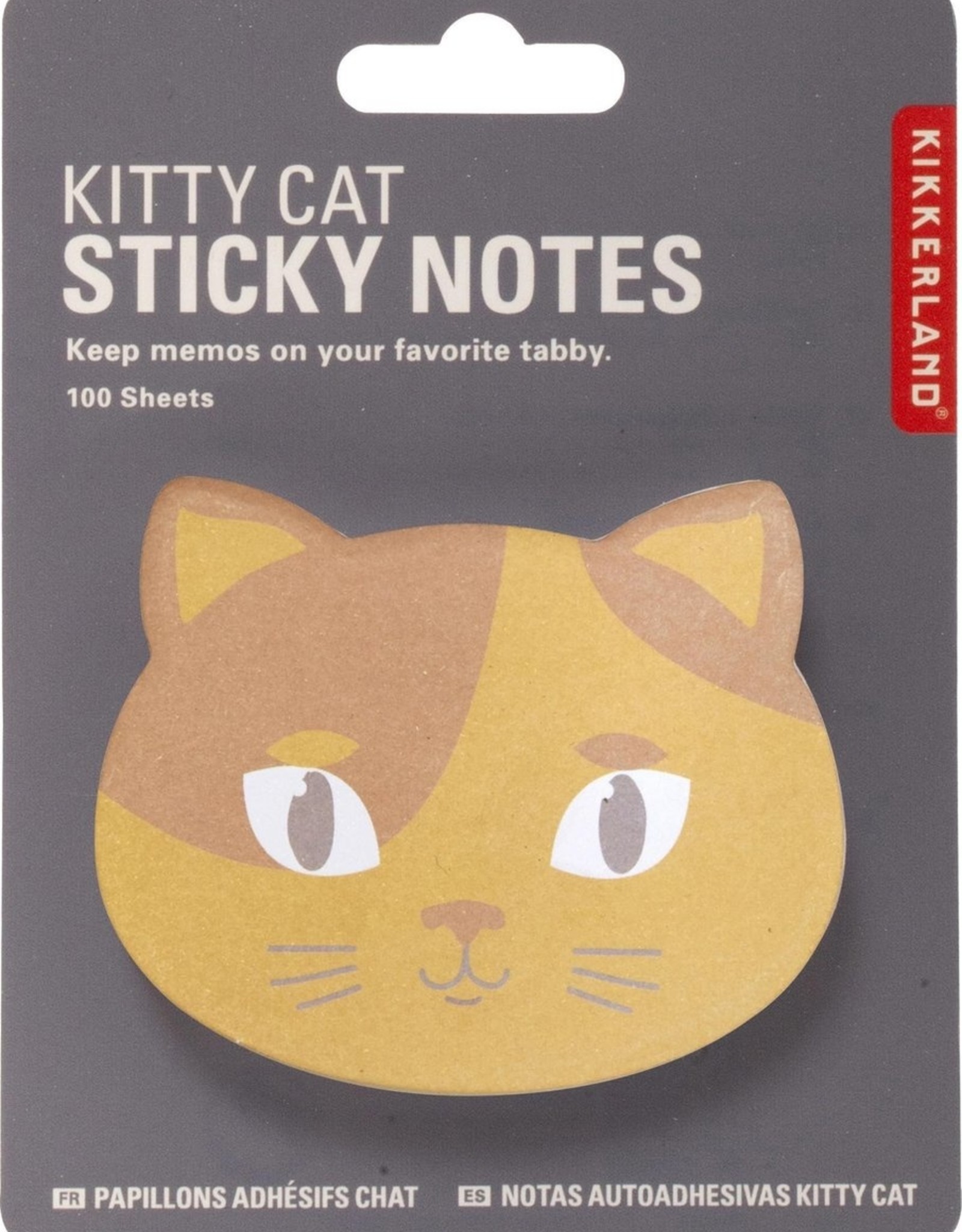 Kikkerland Kikkerland - Kitty Cat sticky notes - 3 kleuren